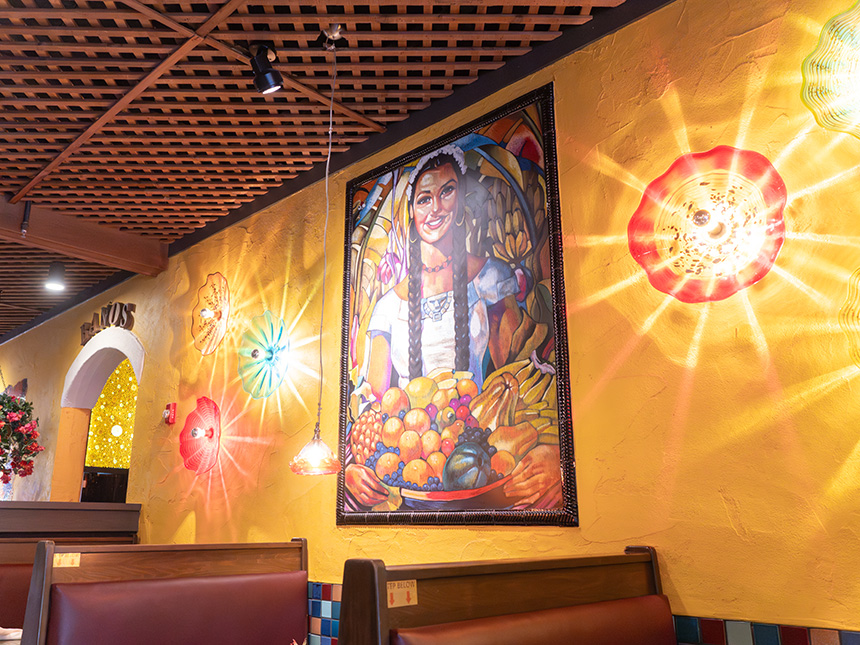 Mural with Lights