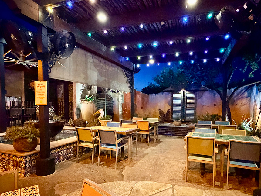 Patio at Night