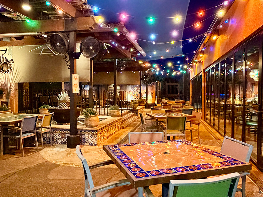 Patio at Night