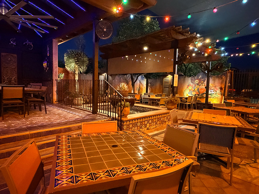 Patio at Night
